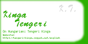 kinga tengeri business card